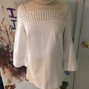 Lilly Pulitzer White Cotton Blouse 0